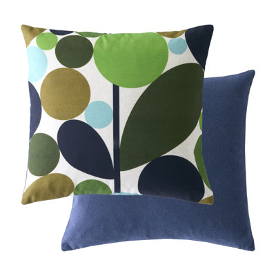 BUBBLE FLOWER EVERGREEN 45X45CM CUSHION