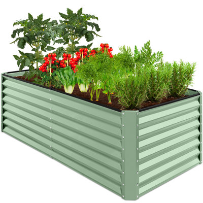 Rosonda Outdoor Metal Raised Planter Box