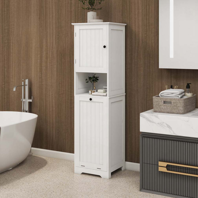 Armoire de salle de bain avec porte basculante