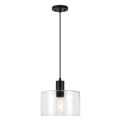 Luminaire suspendu cylindrique à 1 lumière Henri