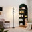 70" Modern Dimmable Tree Floor Lamp With Rotary Switch,3 Bulbs Included