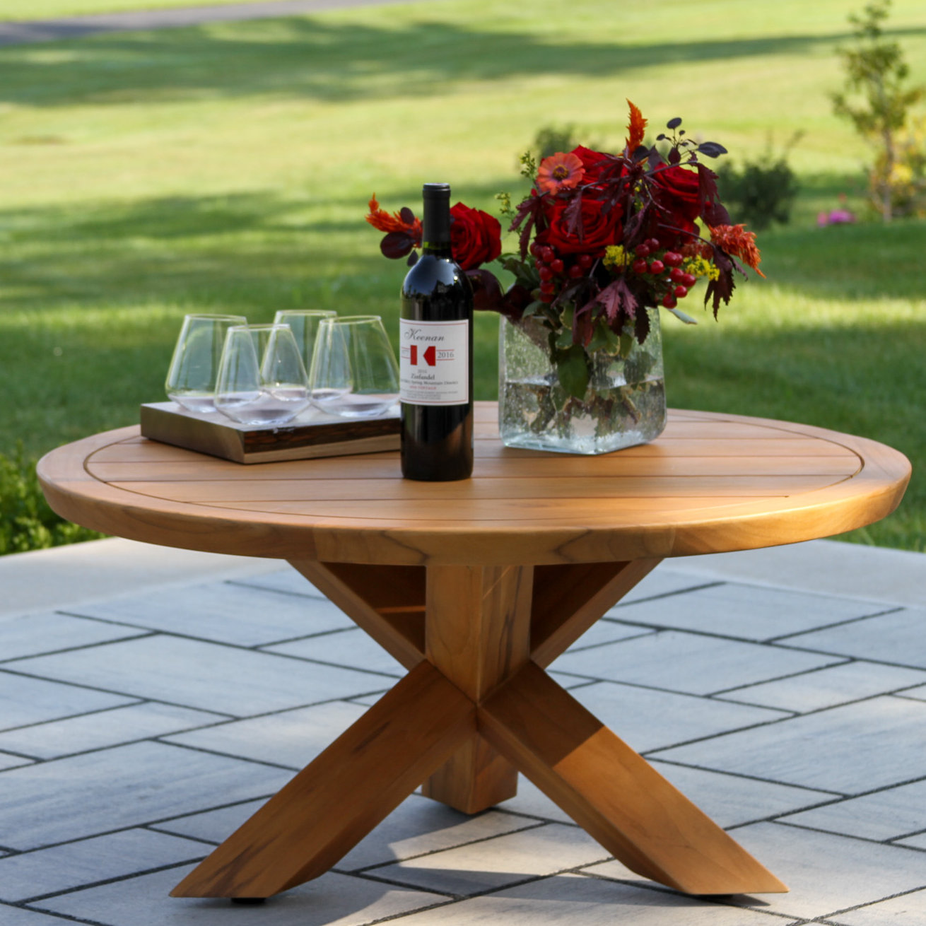 Levitt 36" Teak Patio Table