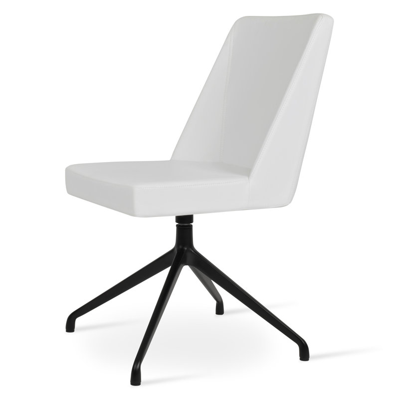 Chaise d'appoint Prisma, Blanc, Noir