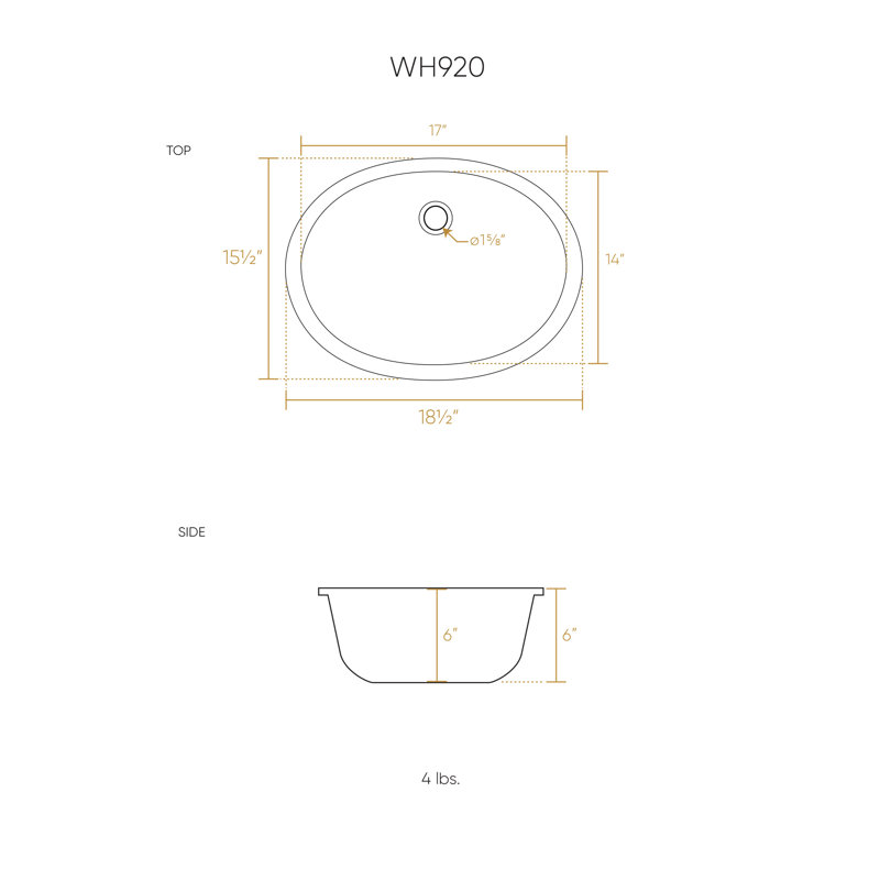 Whitehaus Decorative 18" Oval Undermount Lavatory Basin With Hammered Textured Surface And Overflow, Polished Stainless Steel