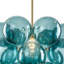 Lustre en grappe de verre bullé 1 lumière Art Deco-1272580510
