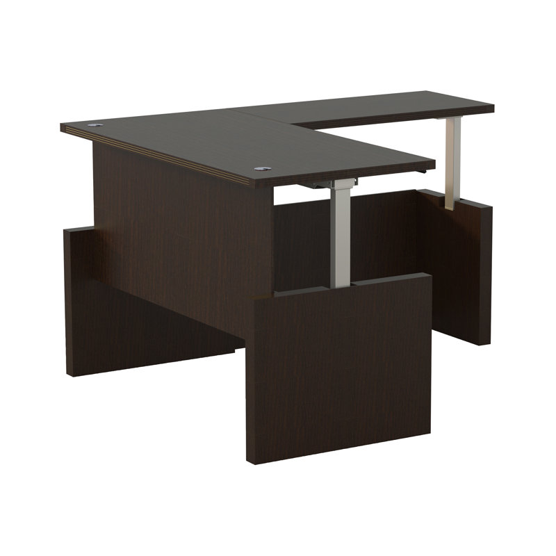 Bureau debout à hauteur ajustable Aberdeen, H 49,25 po x l 72 po x P 84 po, Noir