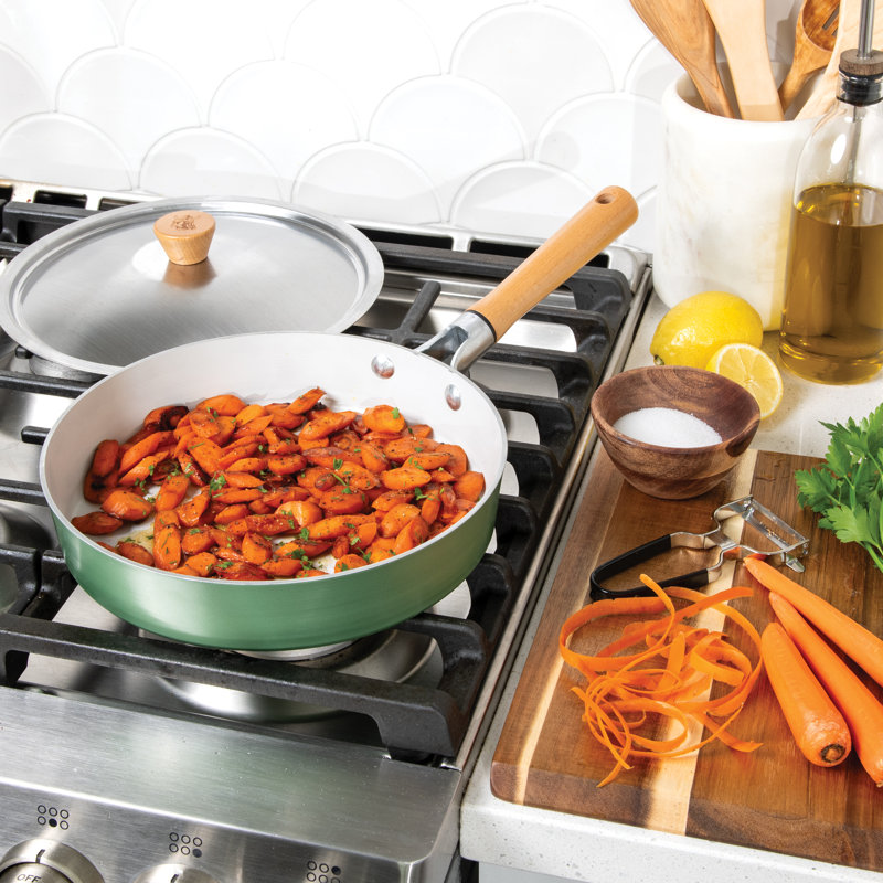 Nordic Ware Cardamom 8" Nonstick Frying Pan With Lid, 10"
