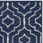 Rodgers Hand Woven Flat Weave Wool/Cotton Geometric Rug in Blue/Ivory-1349064449