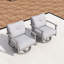 Chaises de patio pivotantes en aluminium 2 pièces-2048315846