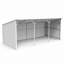 Abri de ferme en métal 25 pi x 12 pi, abri en acier robuste pour allée et remise de matériel-126230755