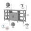 Ensemble de tables basses 5 pièces Katia-1118238009