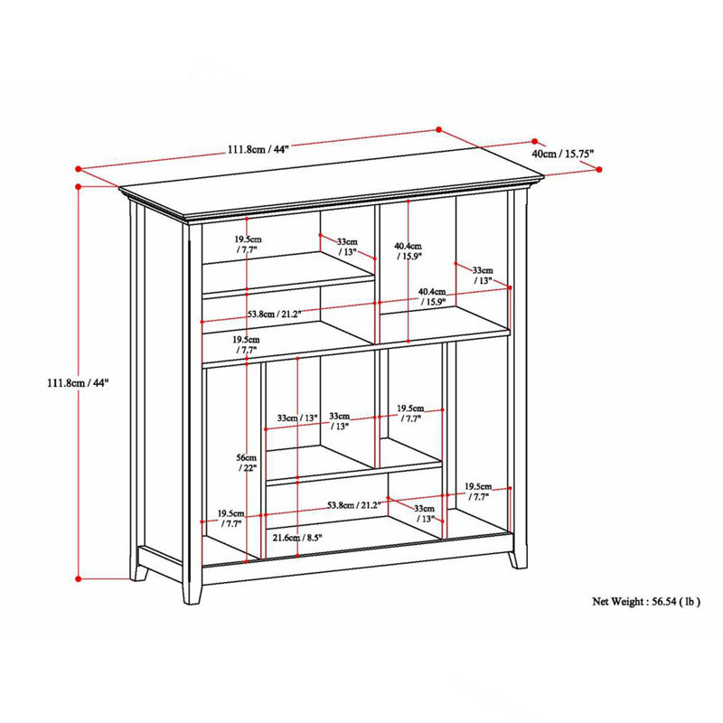 Amherst - Multi Cube Bookcase and Storage Unit - White
