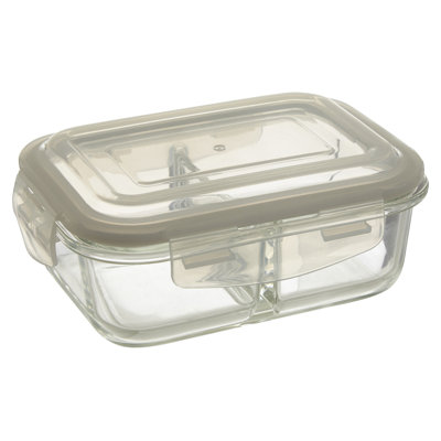 Glass Food Storage Container - Set of Containers and 1 Lids