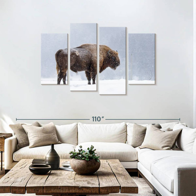Brampt Romanian Bison, 48'' H x 75'' W