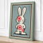 Graphic Rabbit Retro - Wrapped Canvas-1845056759-1845056756