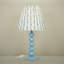 Lampe de table 16 po avec base bleue empilée-6706410