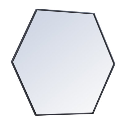 Sabine Metal Hexagon Wall Mirror