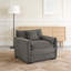 Fauteuil surdimensionné en chenille de 41,73 po avec 1 coussin décoratif-87795269
