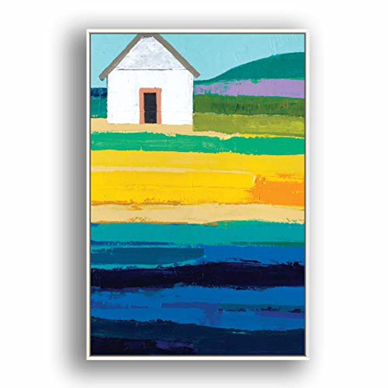 Idea4wall, art mural sur toile encadré pour le salon, chambre à coucher, impressions abstraites sur toile minimalistes pour la décoration de maison moderne prête à être accrochée - M26