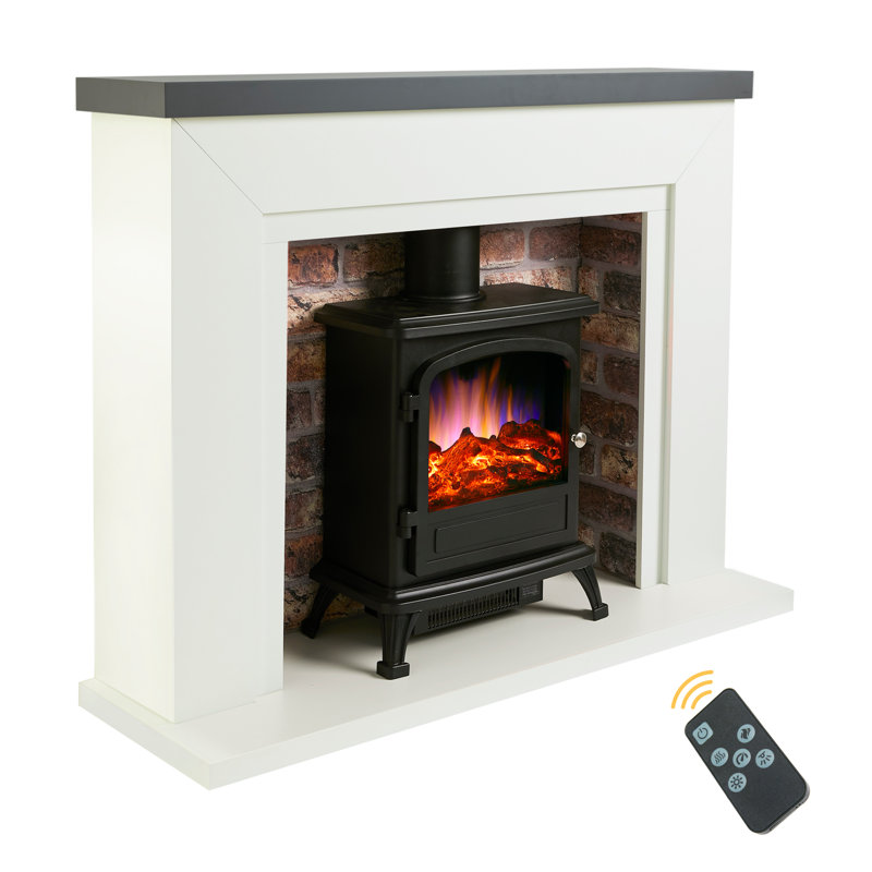 Farlington Electric Stove Suite, Grey/Rustic