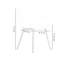 Tristen Plastic Dining Chair - Faux Leather Padded Cushions and Solid Wooden Legs - Armchair for Dining Room Kitchen Living Room-2075042825-2145772444