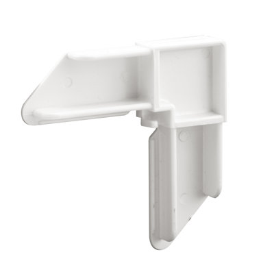 Prime-Line No-Miter Screen Frame Corner, 7/16 in. x 1 in., White Plastic