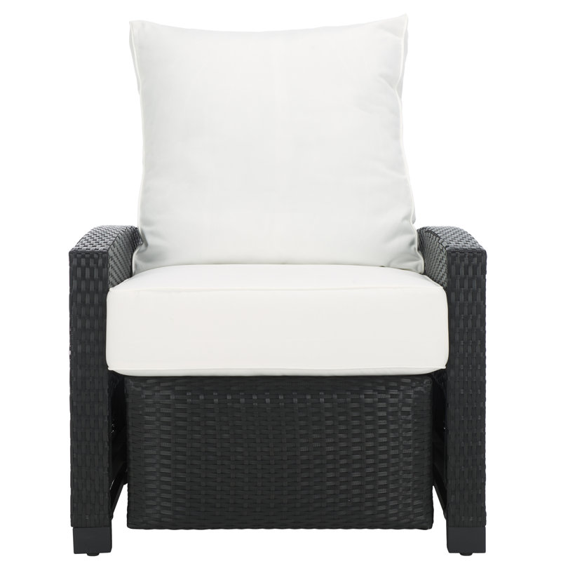Fauteuil inclinable Landon, Blanc, Noir