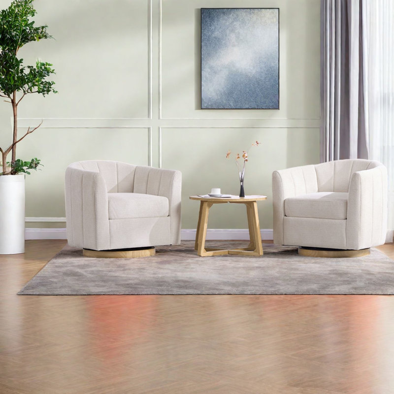 Chaises d'appoint avec rangement, chaise de maison pivotante en chenille 31,1 pouces