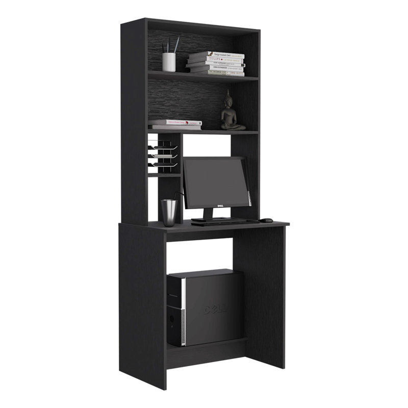 Computer Desk Monroe, Four Shelves