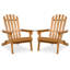 Chaise Adirondack pliante en bois massif Mckeel