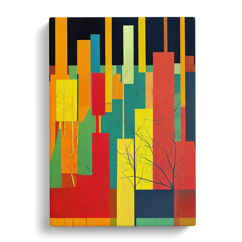 Autumn Forest Abstract Vol.2 - Wrapped Canvas, 76cm H x 50cm W x 3cm D