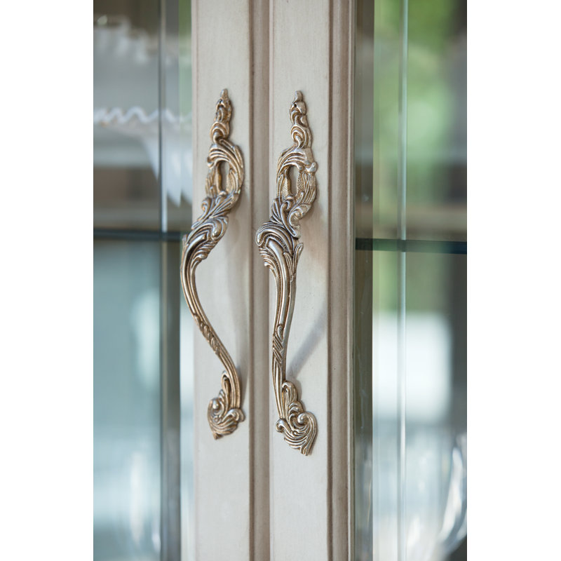 Lighted China Cabinet, Champagne