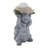 Garden Statuary Magnesia Turtle Design With Flower Cap And Crackled Glass Globe Light For Home Garden Use - 15" Gray