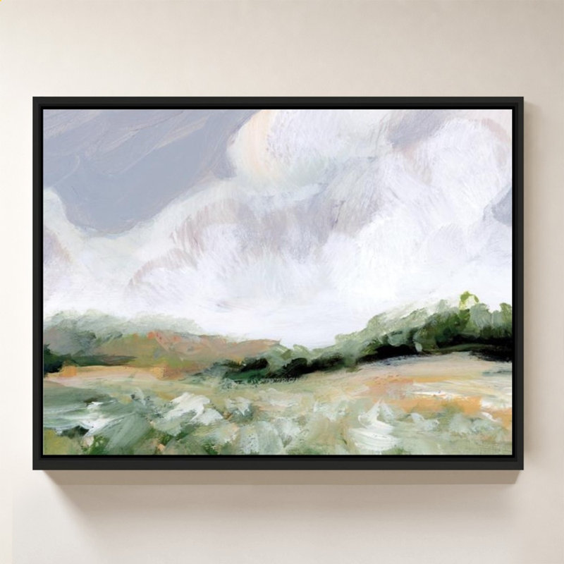 «Soft Summer Sky» par Katrina Pete - impression sur toile, H 34 po x l 44 po, Black