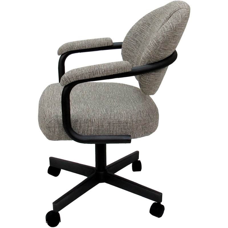 Chaise avec accoudoirs Magaw, Noir
