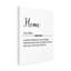«Words Home» par Jean Plout - Art textuel sur toile sans cadre-1810676123