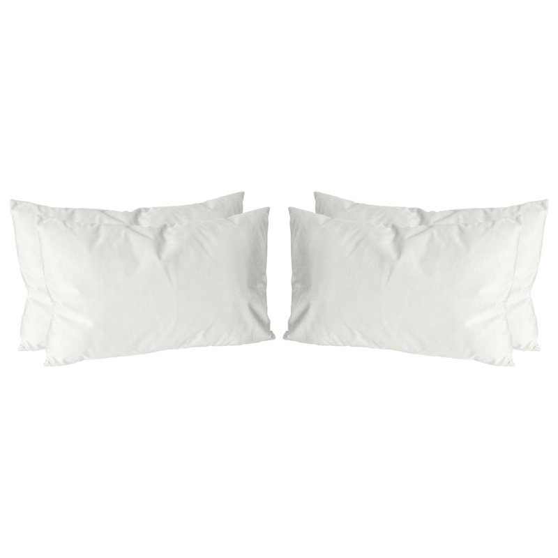 Rectangular Lumbar Cushion with Filling, Cream