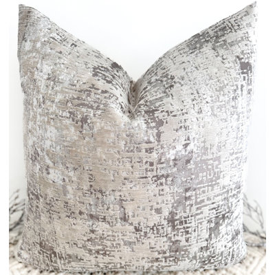 Abstract Beige Square Cushion Cover