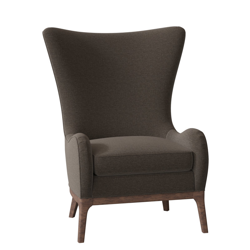Casper Wingback Chair, Tobacco, 9953 Loden 100% Polyester