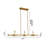 Ripley 11 Light Gold Linear Chandelier-609640950