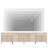 126" Long Modern Reeded Dresser TV Stand For Tvs Up To 120 Inch, Entertainment Center With Charging Station, Wooden TV Console With Storage For Living Room-1546490377