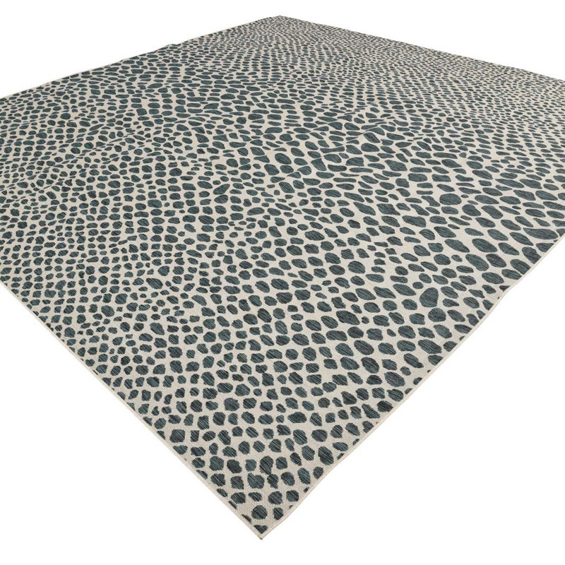 Jill Zarin Cape Town Indoor/Outdoor Rug, Square 13'1", Teal
