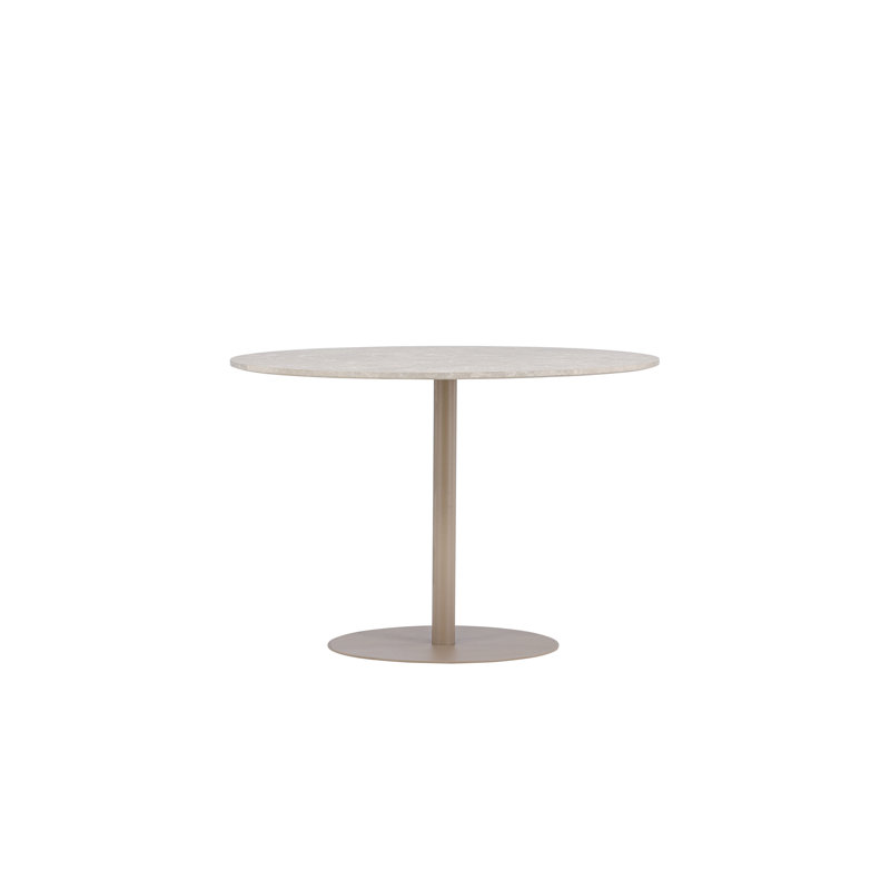 Dairus Round Metal Base Dining Table