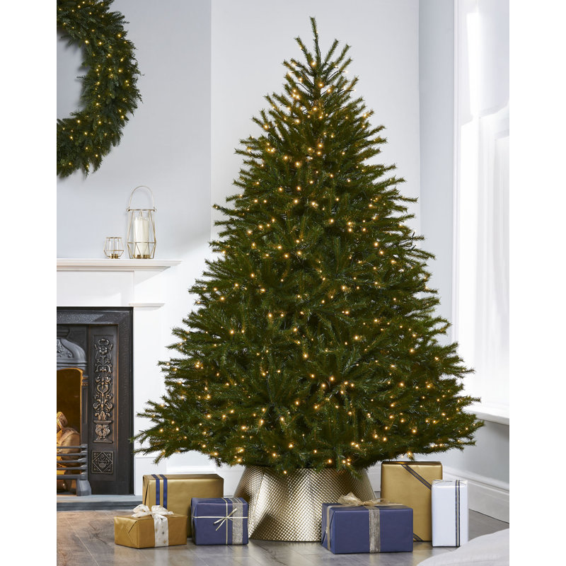 Lighted Artificial Pine Christmas Tree, 7ft.
