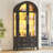 Freestanding Arch Display Cabinet with 3-Color Light Modes and Motion Sensor-1828923303