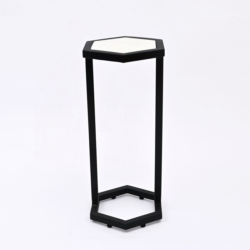 Ensemble de 2 tables d'appoint gigognes en marbre