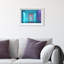 Cerulean Corridor III Framed Graphic Art-1711130432-1783663750