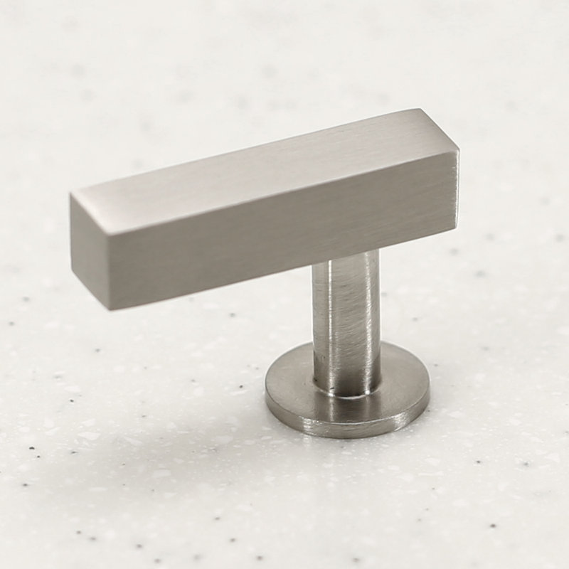 Vouvant 1 3/4 Rectangle Knob, Satin Nickel