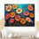 Collage de jardin multicolore «I» - marguerites