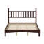 Tête de lit grand format en forme de gourde, style rétro, plateforme en bois, tête de lit plateforme en noyer, finition, base solide